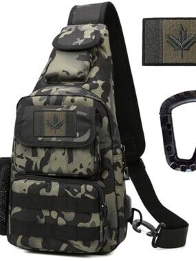 Tactical Shoulder Bag 1000D Nylon Sling Chest Pack Hiking Daypack